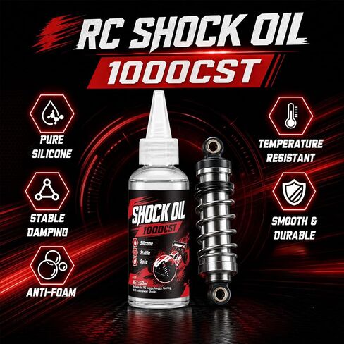 RC Shock Oil, High Viscosity Stability, Not Easily Volatile, 80WT 1000CST in Kuwait