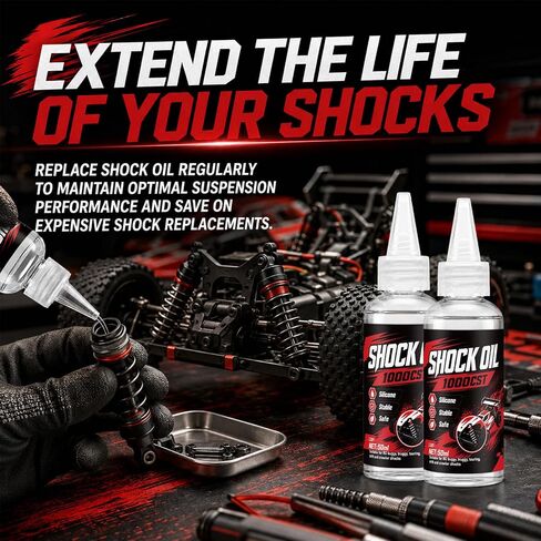 RC Shock Oil, High Viscosity Stability, Not Easily Volatile, 80WT 1000CST in Kuwait