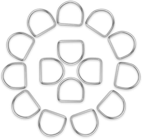 BEYOURD Metal D Rings, Heavy Duty 304 Stainless Steel Welded Dee Rings in Saudi Arabia