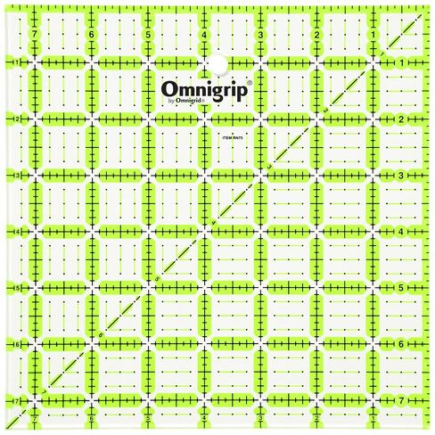Omnigrip Non-Slip Square Quilting Ruler, Cuts 7-1/2" x 7-1/2" Fabric in Kuwait