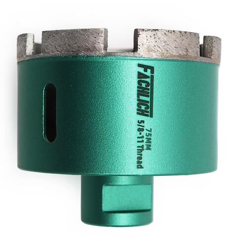 FACHLICH Diamond Core Drill Bit,1-3/4" 45mm Wet Drilling Hole Saw 5/8-11 Thread,for Concrete Countertops,Marble,Granite,Artificial Stone,Tile,Brick, Limestone in Kuwait