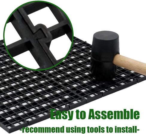 LINLAN Fish Tank Anti-Jump Set, Aquarium Lid, 8 Pieces 5.9x11.8in/15x30cm Plastic Grid with 6 Brackets and 20 Cable Ties, Cover for Rimless Aquarium(White) in Saudi Arabia