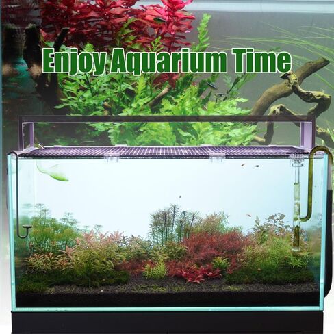 LINLAN Fish Tank Anti-Jump Set, Aquarium Lid, 8 Pieces 5.9x11.8in/15x30cm Plastic Grid with 6 Brackets and 20 Cable Ties, Cover for Rimless Aquarium(White) in Saudi Arabia