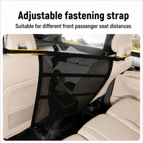 Dog Car Barrier,Car Net for Dogs, Pet Divider for SUVs, Sedans and Trucks in Kuwait