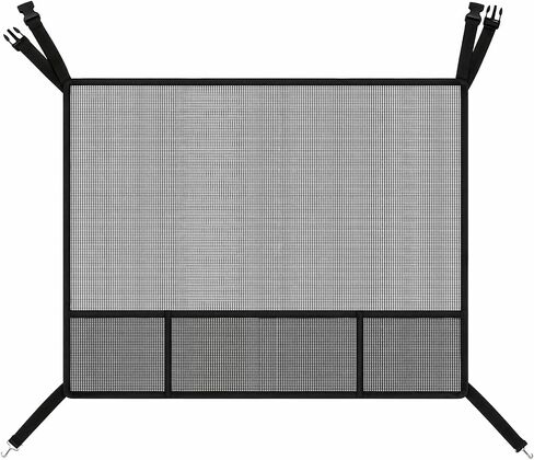 Dog Car Barrier Dog Net for Car Pet Divider Net for Cars and SUVs, Black in Kuwait