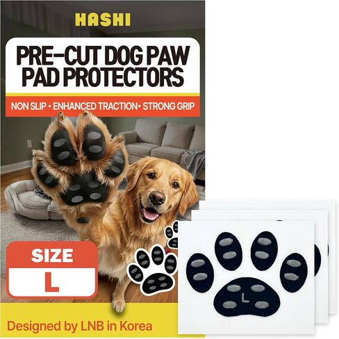 HASHI Dog Paw Pads Anti Slip Grips, Paw Protectors for Senior Dogs, L in Kuwait