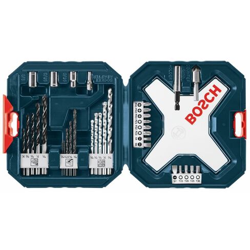 BOSCH MS4034 مجموعة لقم مثقاب مختلطة من الخشب والمعادن والبناء مكونة من 34 قطعة مع حقيبة in Kuwait
