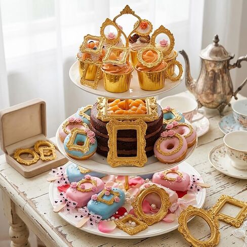 13 Pcs Vintage Picture Frame Molds, Baroque Frame Chocolate Molds for Candy Cake Decorating Cupcake Topper Polymer Clay Craft in Saudi Arabia