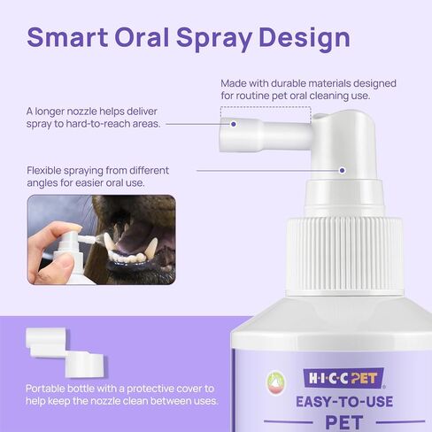 HICC PET Dog Mouth Cleaning Spray, Helps Freshen Breath, 5.1 Fl Oz in Saudi Arabia