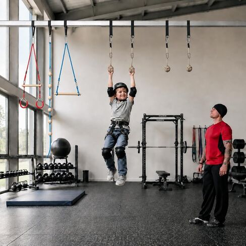 2 Pack Ninja Monkey Bars with Grip Ball 200 LB Capacity Obstacle Course Bars in Kuwait
