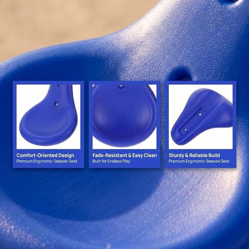 Kisangel Seesaw Replacement Seat Outdoor Playground Accessory for Kids Weather-Resistant Ergonomic Seat Board for Parks Playgrounds Residential Areas Universal Fit 14.17 X 10.62 X 7.48 in in Kuwait
