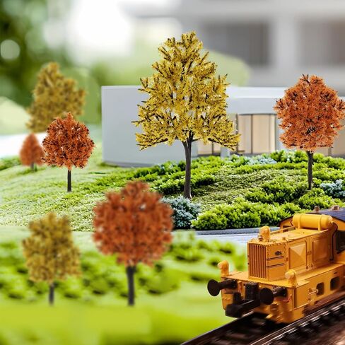 Model Trees 1.8 to 5 Inch Miniature Fall Trees Diorama Supplies in Kuwait