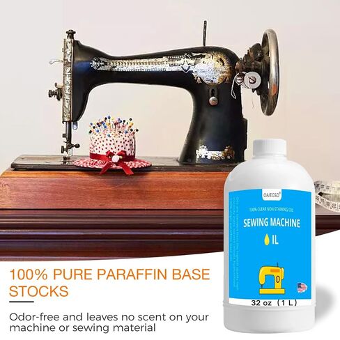 Sewing Machine Oil Bundle, 1 oz Precision Oiler + 32 oz Bulk Refill, Clear Odorless Non-Staining Low-Viscosity Oil for Sewing Machines, Sergers, Embroidery & Quilting Machines in Kuwait