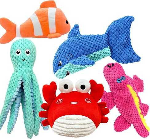 MRSOHRET Dog Squeak Toys for Aggressive Chewers, Crinkle Puppy Chew Toys in Saudi Arabia
