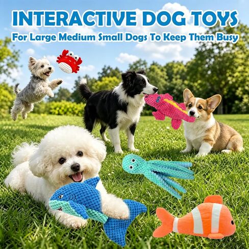 MRSOHRET Dog Squeak Toys for Aggressive Chewers, Crinkle Puppy Chew Toys in Saudi Arabia