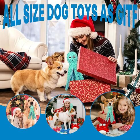 MRSOHRET Dog Squeak Toys for Aggressive Chewers, Crinkle Puppy Chew Toys in Saudi Arabia