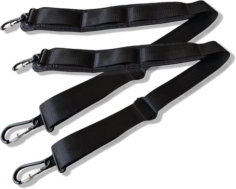 yinfente 2pcs Replacement Shoulder Strap Padded Universal Adjustable Bag Strap with Hooks for Laptop Violin case in Kuwait