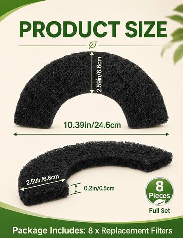 ZILAMGOO 8-Pack Carbon Filters Compatible with LR4 Litter Box in Saudi Arabia