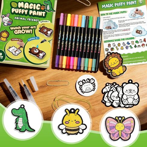 Magic Puffy Paint Crafts for Kids Ages 4-8, Stocking Stuffers Gift for Kids in Kuwait