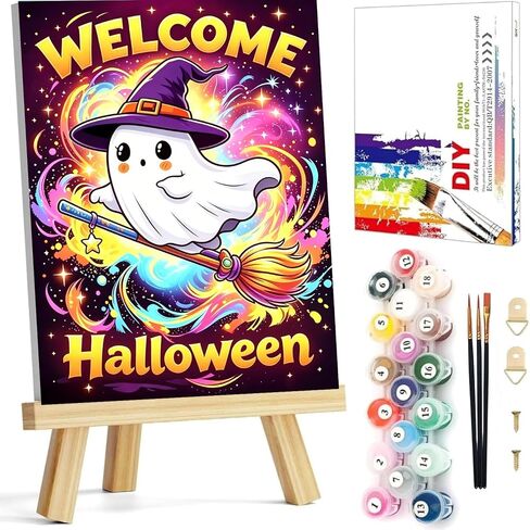 Arttoplus Horse Paint by Numbers Kit for Kids with Frame 8x12 inch in Saudi Arabia