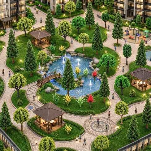 60 Pcs Mixed Model Trees with 1.05 oz Moss 4.4-1.6 Inch Diorama Trees in Saudi Arabia
