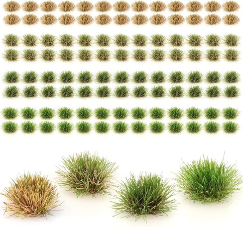 104 Pcs Static Grass Bushy Tufts Lowland Shrubs Terrain Model kit in Kuwait