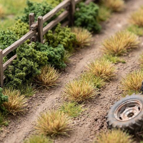 104 Pcs Static Grass Bushy Tufts Lowland Shrubs Terrain Model kit in Kuwait