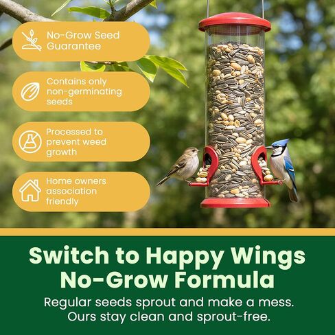 Happy Wings 5LB Songbird Blend Bird Food, Sunflower, Safflower, Peanuts in Kuwait
