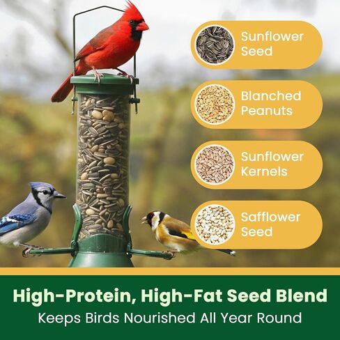 Happy Wings 5LB Songbird Blend Bird Food, Sunflower, Safflower, Peanuts in Kuwait