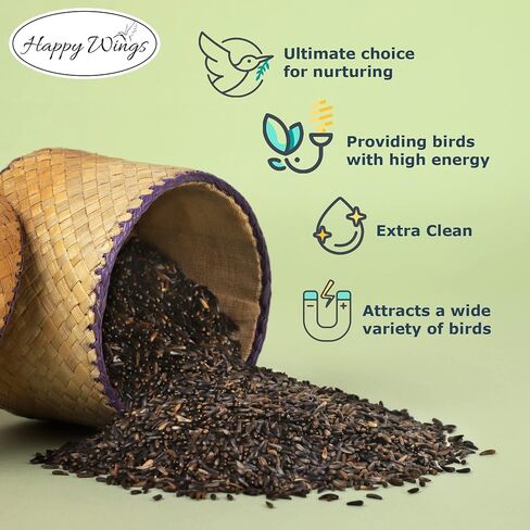 Happy Wings 15LB Thistle Seed Bird Food, 100% Natural, Extra Clean, No Grow in Kuwait