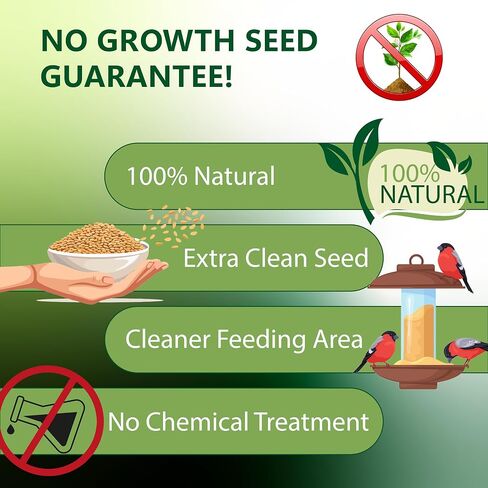 Happy Wings 15LB Thistle Seed Bird Food, 100% Natural, Extra Clean, No Grow in Kuwait