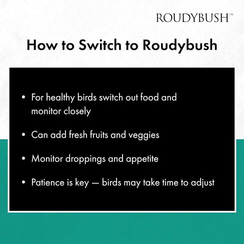 RoudyBush Daily Maintenance Food for Birds - Scientifically Formulated Bird Feed - Bird Food Pellets w/Corn, Wheat, Soy & More - Nutritious & Healthy Feed for Birds (Mini, 44oz) in Kuwait