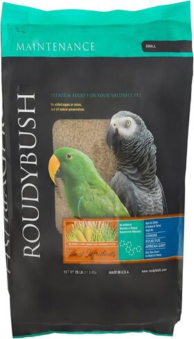 RoudyBush Daily Maintenance Food for Birds - Scientifically Formulated Bird Feed - Bird Food Pellets w/Corn, Wheat, Soy & More - Nutritious & Healthy Feed for Birds (Mini, 44oz) in Kuwait