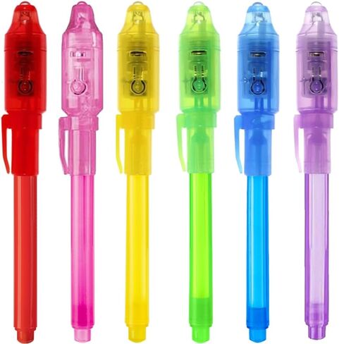 EODVICS 6 Pack Spy Pen Invisible Ink with UV Light for Kids Spy Gear in Kuwait
