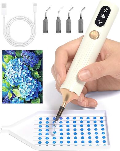 Electric Diamond Art Pen with Tips,Wireless & Quiet Diamond Painting Pen in Kuwait