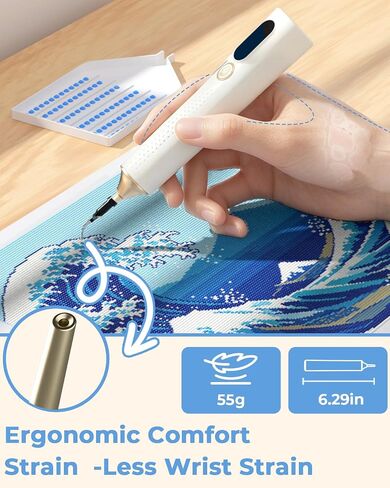 Electric Diamond Art Pen with Tips,Wireless & Quiet Diamond Painting Pen in Kuwait