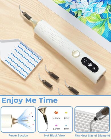 Electric Diamond Art Pen with Tips,Wireless & Quiet Diamond Painting Pen in Kuwait