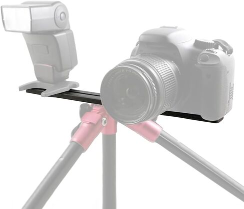 8"/20cm Dual Speedlite Camera Mount Tripod Bracket Flash Extension Bar,8" Dual Tripod Bracket for Camera,LED Video Light,DSLR Camera,Flash Light in Kuwait