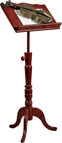 حامل موسيقى Touch of Class Aubrie قابل للتعديل بلون الكرز الكلاسيكي مقاس واحد - حرفية خشبية تقليدية - حوامل خشبية احترافية موسيقية لأوراق الملاحظات والموصلات والاستوديو - ارتفاع 53 بوصة in Kuwait