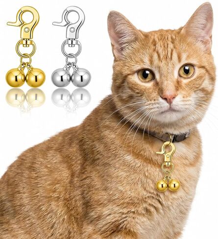 2 Pcs Dog Bell for Collar, Durable Bell for Dog Collar Metal Snap Clip Bells in Kuwait
