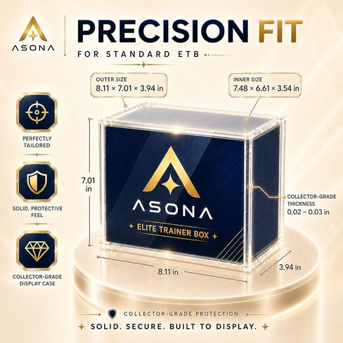 ETB Acrylic Case, Clear Magnetic Protector for Elite Trainer Box,1-Pack in Saudi Arabia