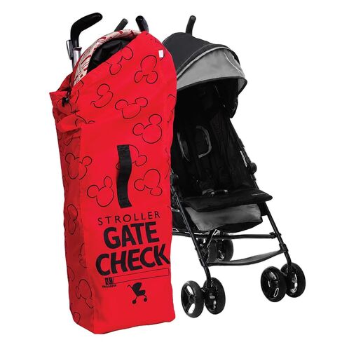 J.L. Childress Gate Check Bag for Single Umbrella Strollers - Stroller Bag for Airplane - Gate Check Bag for Umbrella Strollers - Stroller Travel Bag for Airplane - Red in Kuwait