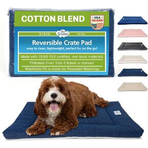 Pet Dreams Dog Crate Pad - Washable Kennel Mat, Crate Pads for Dog Cages, Non-Toxic, Flat Indoor Cat Bed, Fits iCrate 18, 24, 30, 36, 42, 48 Inches (Grey, Medium, 30") in Kuwait