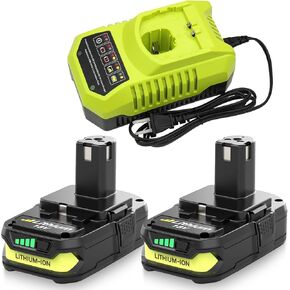 3.0Ah Replacement Battery Compatible with Ryobi 18V Lithium Battery P102 P103 P104 P105 P107 P108 P109 P190 P122 for 18 Volt Cordless Power Tools 2 Packs in Kuwait
