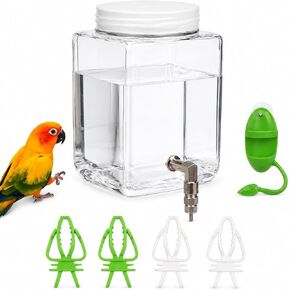 25.4 fl oz Bird Water Bottle, Cuttlebone Holder and 4 Clips in Kuwait