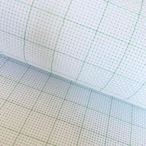 14CT Easy Count Thread Grid Aida Cloth Embroidery Cross Stitch Fabric, Green Grid, 29" W x 39" L in Saudi Arabia