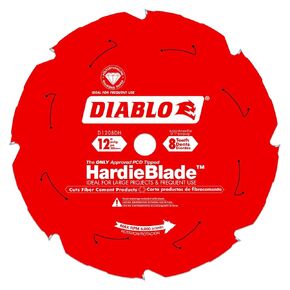Freud D1208DH Diablo 12-Inch by 8 Tooth Polycrystalline Diamond Tipped TCG Hardie Fiber Cement Saw Blade, Multi in Saudi Arabia