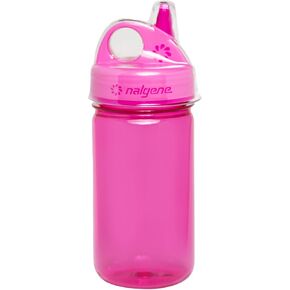 Nalgene Kids Sustain Grip-N-Gulp Water Bottles Made with Material Derived From 50% Plastic Waste, Leak Proof Sippy Cup, Durable, BPA and BPS Free, Dishwasher Safe, Reusable, 12 Ounces, Musical Giraffe in Kuwait