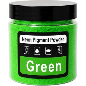 Green Neon Pigment Powder for Epoxy Resin - 50g Vibrant Fluorescent Resin Colorant, Professional Grade Non-Toxic Mica Powder for Nails, Slime, Soap Making, Painting and DIY Art Projects in Saudi Arabia