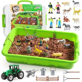 Construction Sensory Bin, 3.3lbs Sensory Sand, Play Sand for Kids 3+ in Saudi Arabia